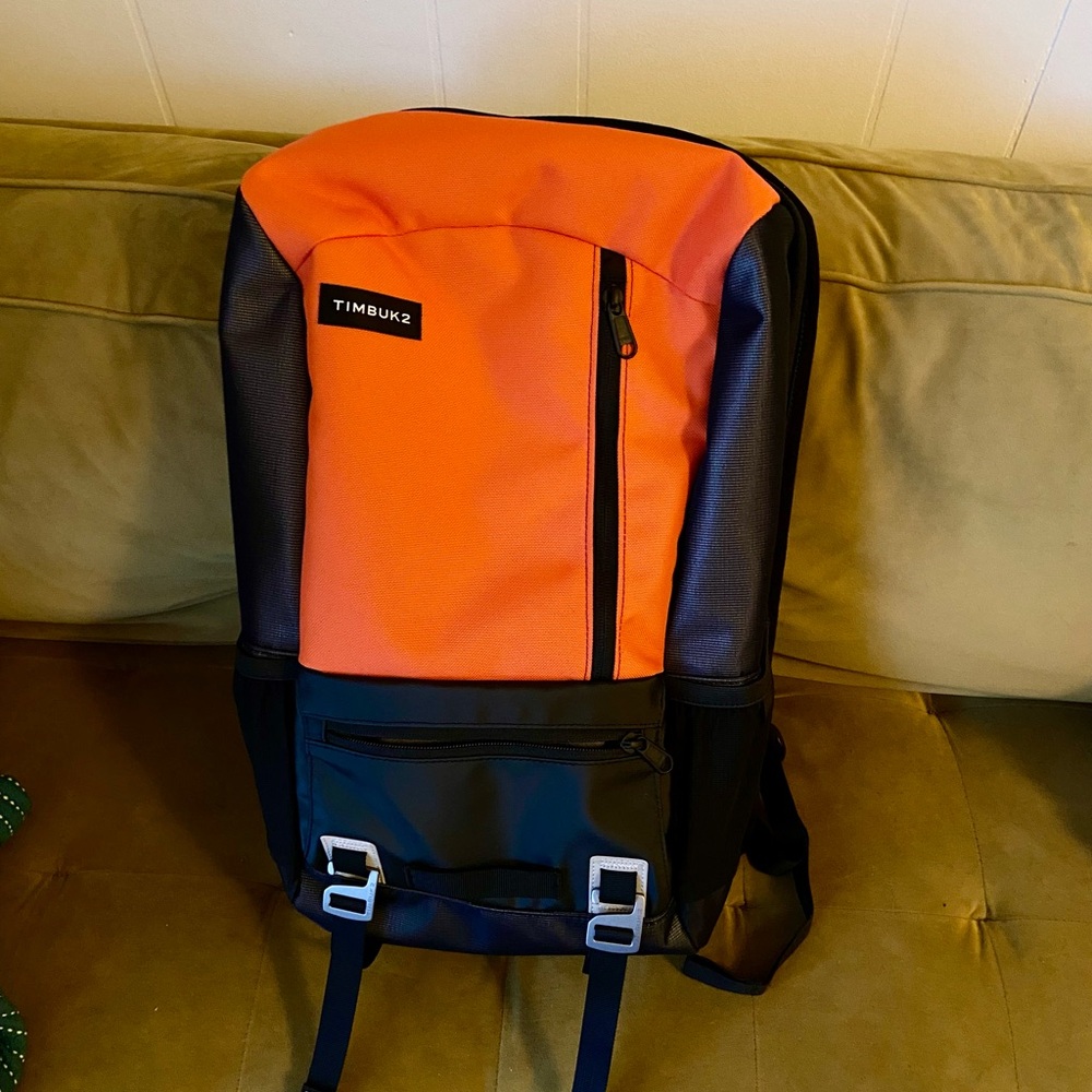 NWT Timbuk2 Men's Orange and Black Backpack